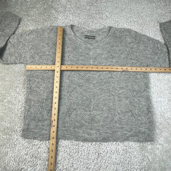 Anthropologie Keely Cable Knit Lightweight Sweater Gray - Picture 11 of 12